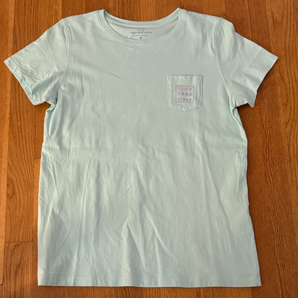 Vineyard Vines Light Green Pocket Tee